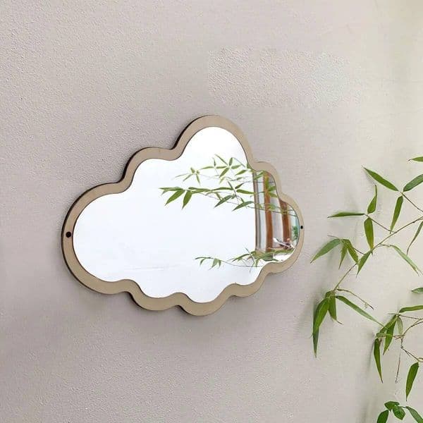 Bestseller Plastic Nordic Style Cloud Shaped Makeup Creative Decoration Acrylic Hanging Photography Prop Mirror Zd716 Ddmysat