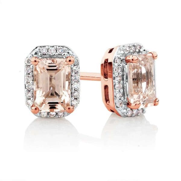 925 Sterling Silver Cubic Zirconia Stud Earrings Womens Nano Morganite Jewelry for Engagement Wedding Anniversary PartyOval