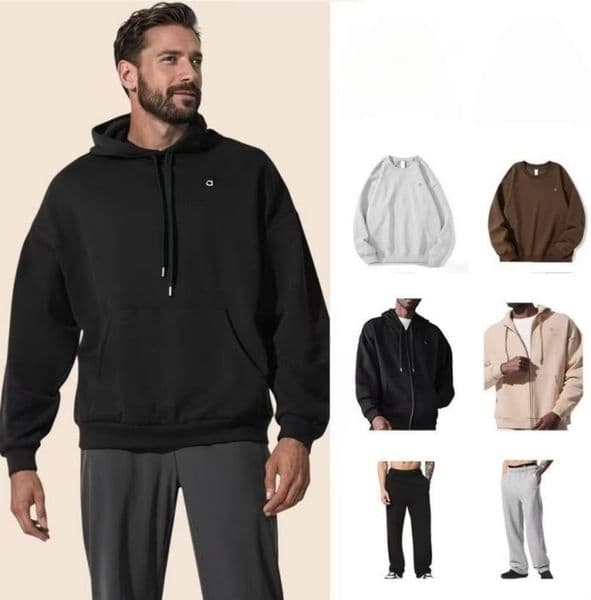 2026 Top Sweatshirt Hoodie Men Sets Fall Full Zipper Hoodie Sports Comfortable And Soft T-shirt Daliy Wear Clothes Gym Set Pants Alones Men Sets