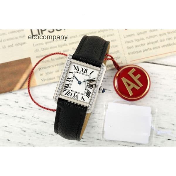 Top quality tanks watch super clone watches designer women mens watch swiss quartz movement sapphire glass leather strap 22mm 25.5mm with box BIXV