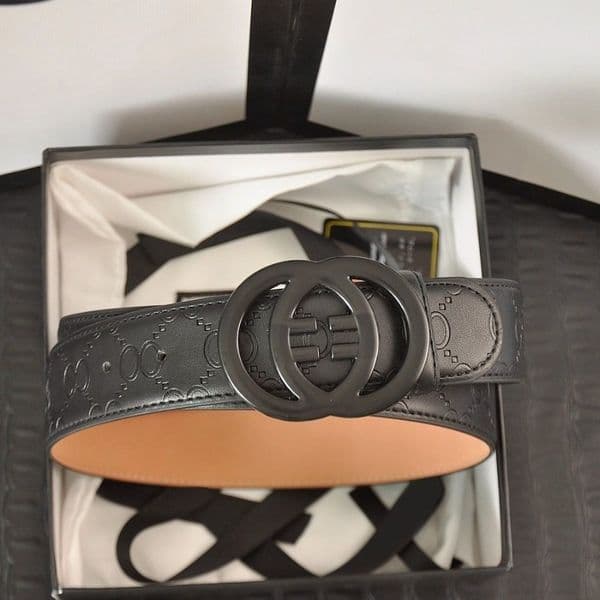 New Business Style Black Belt Fashionable Mens And Womens Designer Belt Luxurious Buckle Belt Suitable For Daily Wear And Trendy Belt Width 3.8cm