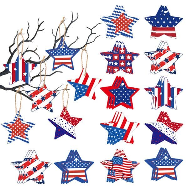 American Flag Decorative Bunting for Fourth of July Festivities