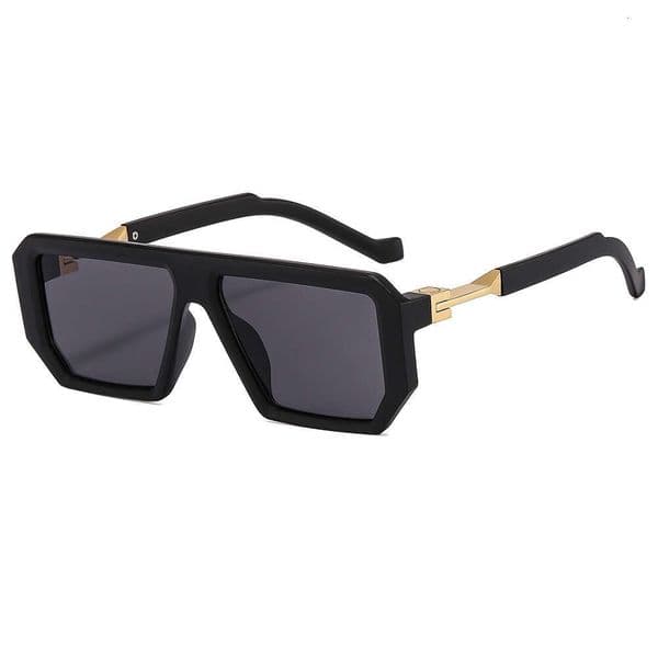 Fashionable Designer Multi-shaped Modern Sunglasses, UV400 Anti Blue Light Retro Square Frame, Unisex Street Runway Trendy Eyewear