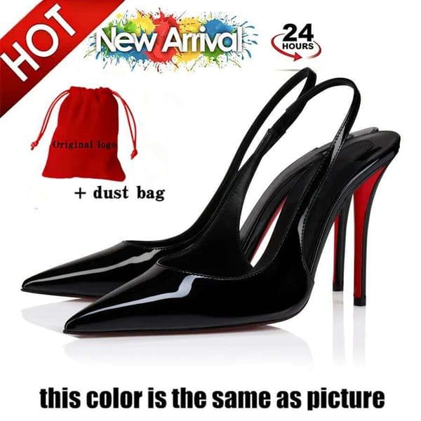 Designer High Shoes Red Peep Toe Sandals 6cm 8cm 10cm 12cm Women Heels Nude Black Patent Leather Pumps Size 34-47