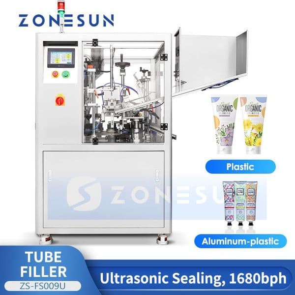 ZONESUN ZS-FS009U Automatic Plastic Tube Filling Machine with Ultrasonic Sealing and Coding for Cream Toothpaste Cosmetic Packing
