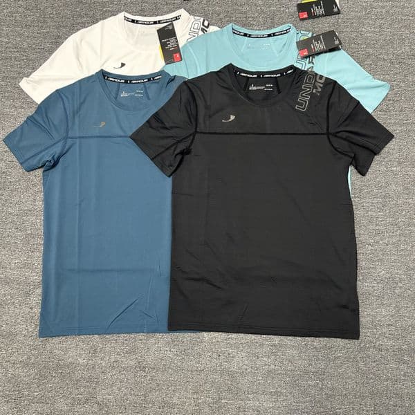 Men Moisture-Wicking Performance T-Shirt, Quick-Dry Breathable Short Sleeve Crew Neck Tee, Stretch Athletic Top Running, Training and Daily Outdoor Active Wear U999