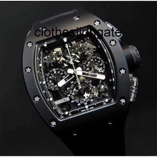 Watches Fashion Watches 011-fm Black Phantom Ceramic Watch Limited Edition Automatic Mechanical Watch cygood
