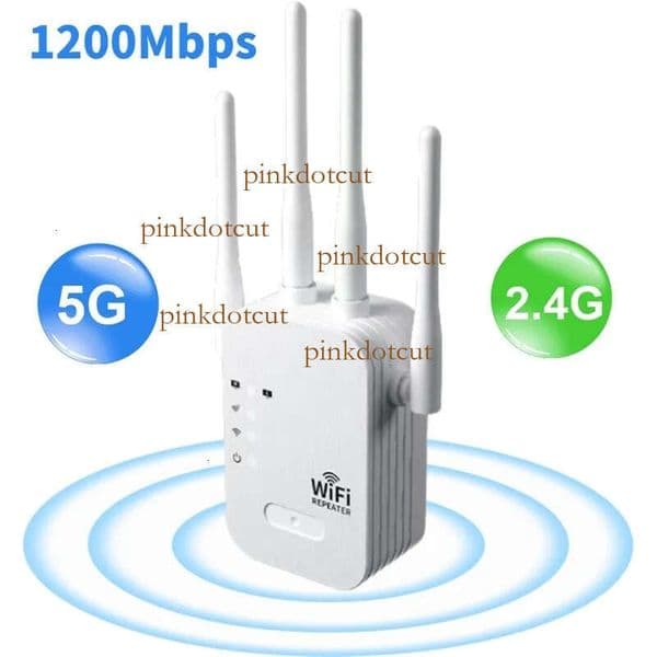 1200Ms WiFi Repeater Wireless WIFI Extender Booster 5G 24G Dualband Network Amplifier Long Range Signal Router y240113