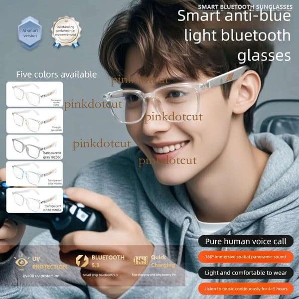 Smart Bluetooth AI Yance Outdoor Color-Changing Glasses Hot-Selling Headphones for Listening to Music and Calling with Blue Light Blocking Audio
