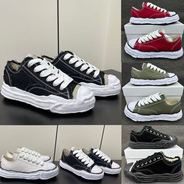 Top Quality Designer Casual Shoes Men Women Mason Peterson OG Sole Canvas Mastermind Blakey Shoes Casual Low Top Natural Retro Distressed Thick-Soled Canvas Shoes