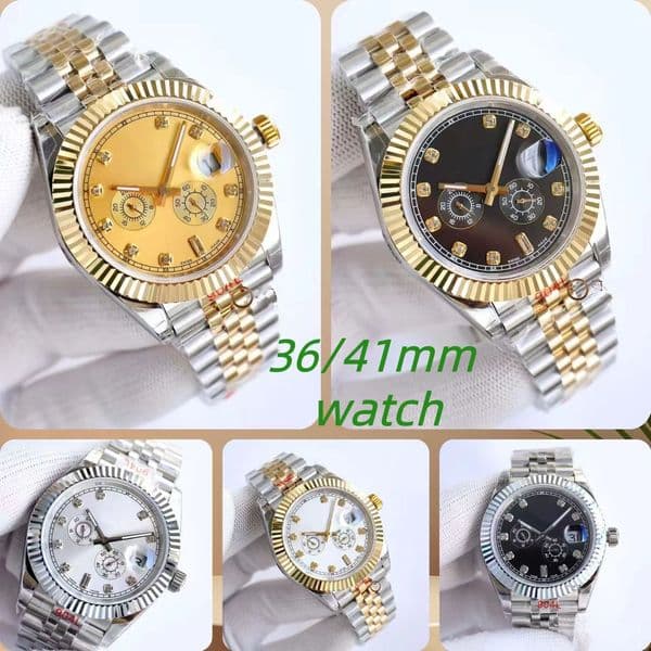 Wristwatch - Calendar Men's Watch - Sapphire Mirror Surface - Stainless Steel Strap - Waterproof with Night Light Display