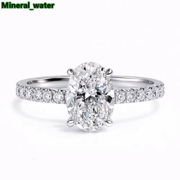 Wholesale Custom Jewelry 18K Gold Lab Grown Diamond Ring Oval Marquis Radiant IGI Certified Women Engagement Jewellery