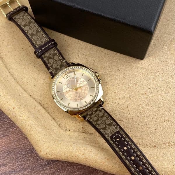 Designer mens and womens luxury watches Mozambique diamond fashion watches automatic mechanical movements Presbyopic Coacher Coach coachwatch Womens Watch 6X7K