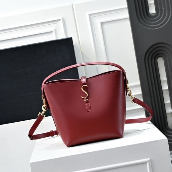 Top Mirror Quality Luxury Designer New LE 37 Brand New Bag Type Genuine Leather YvesSaintLaurentClassic NewType Bucket bag