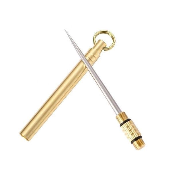 Portable Hookah Hole Foil Puncher Smoking Accessories Titanium Outdoor Multifunctional Toothpick Bottle Fruit Fork Camping Tool