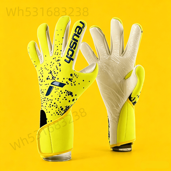Re-Sh Attrakt Gold X Goalkeeper Gloves | 4mm Premium Gold X Latex | Superior Grip in Wet & Dry Conditions | Professional Evolution Cut for Ultimate Fit & Control