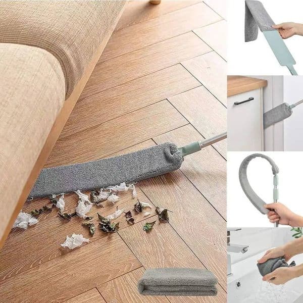 Telescopic Brush Long Handle Duster For Bed Bottom Gap Cleaner Sofa Dust Removal Mop Home Cleaning Accessories ddmynov