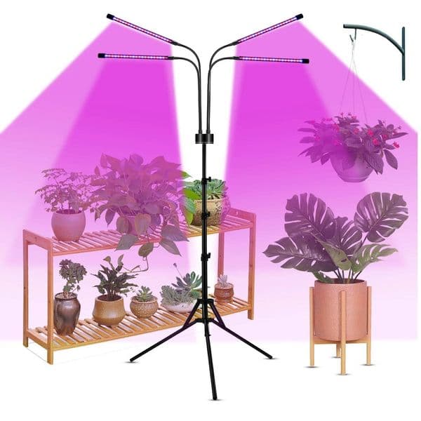 USB LED growth with floor bracket Full-spectrum hydroponic bulb timing dimming indoor flower plant lamp gr ddmynov