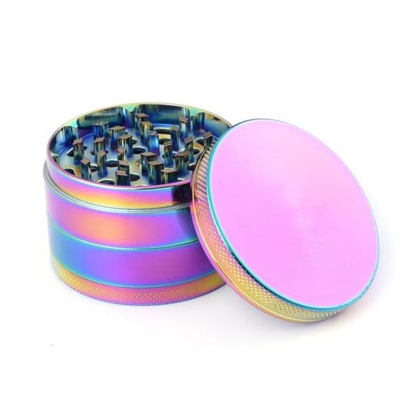 4-Layer 50mm Zinc Alloy Flat Plate Iridescent Smoke Diffuser