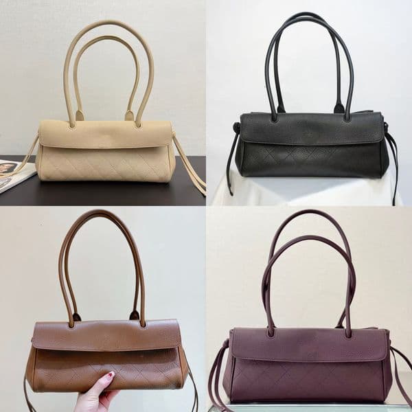 AAA+ Mirror quality chanlesbag Chain bag summer shopping bag desiner tote women shoulder bag baguette bag rained calfskin leather purses handbag with hasp closure