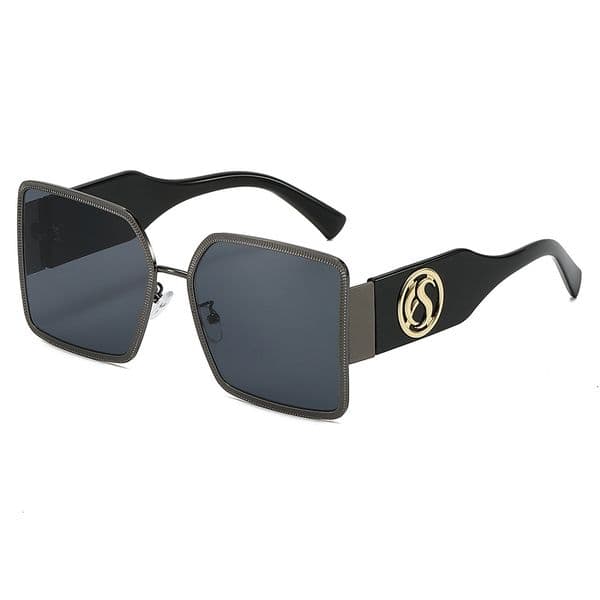 New Metal HD Fashionable Unisex UV Protection Large Frame Sunglasses, Trendy Driving Glasses for Outdoors