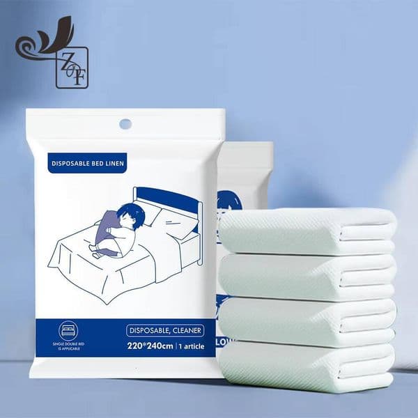 Breathable pure cotton disposable bed sheet 200 * 230cm