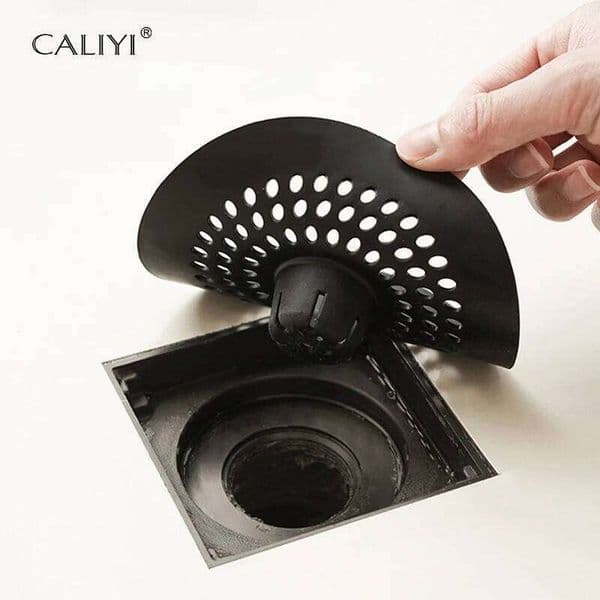Anti-blocking Silicone Sticker Bathroom Sewer Hair Filter Cover Floor Drain Mat for Kitchen Anti-cockroach