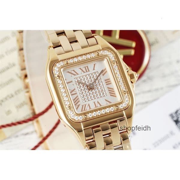Top quality panthere watch womens mens watch super clone watches swiss quartz movement designer watch sapphire glass 22mm 27mm with box 7FP6