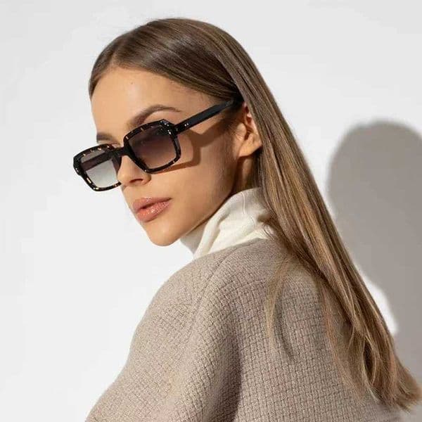 70% off Designer Fashion Square Sunglasses Acetate Frame Uv400 Gradient Men and Women High Eyeglasses