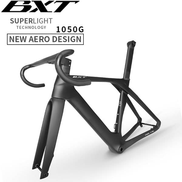 BXT Fully Hidden Carbon Disc Road Bike Frame Lightweight Road Bicycle Carbon Frame BB T47 Aerodynamic Carbon Road Bike Frameset