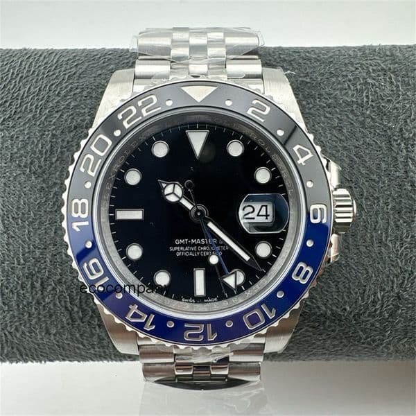 Top quality gmt watch mens watch 3285 mechanical movement super clone watches designer watch sapphire glass 904L steel 40mm with box 12JB