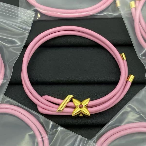Flower Sail Print Ieather Rope Bracelet European & American Style Luxury Letter Bracelet Womens Mens Double Deck Leather Pendants Anniversary Party Gift