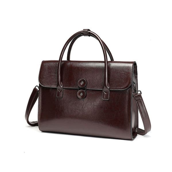 High-end Genuine Leather Fashion 2026 New Womens Commuter Business Briefcase Large Capacity Laptop Bag