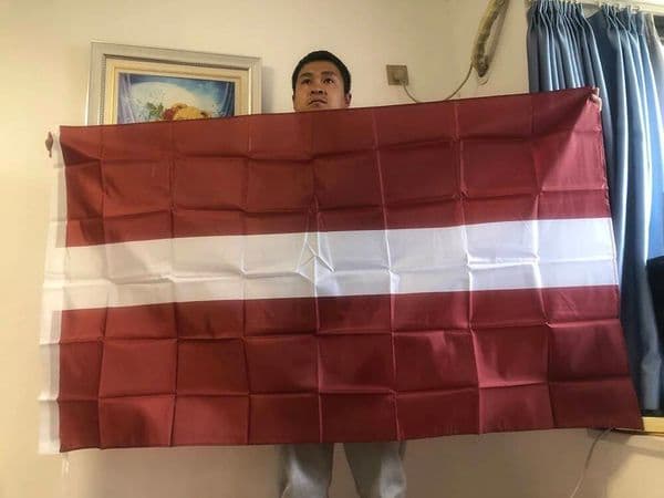 Latvia Flag 90x150cm 3x5fts Super Poly Football FLAG Polyester Hanging Indoor Outdoor Flag For Decoration
