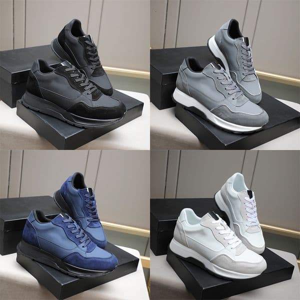 Designer Men Genuine Leather Fashion Running Shoes Sports Shoes Comfortable Hot Style Lace up Casual Platform Shoes Running Shoes 1043