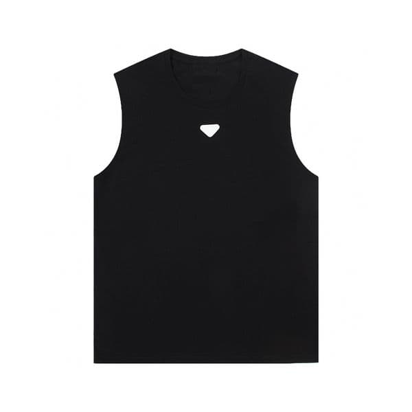 Unisex tshirt Men Designer t Shirt Triangular patch sleeveless Shirts Mens Vest Shirts Summer Fashion Men Casual short sleeves Mens Sports Tank Tops Tees