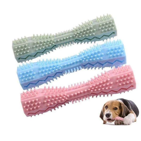 Pet Supplies chew stick Bite resistant pet fun leaky food TPR Material Dog Toothbrush Grinding Teeth Cleaning Stick 26H0203