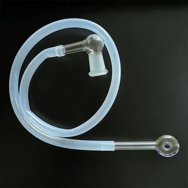 Replacement Glass Elbow Adapter Whip hose tubing Smoking Accessories For Extreme Q V-Tower