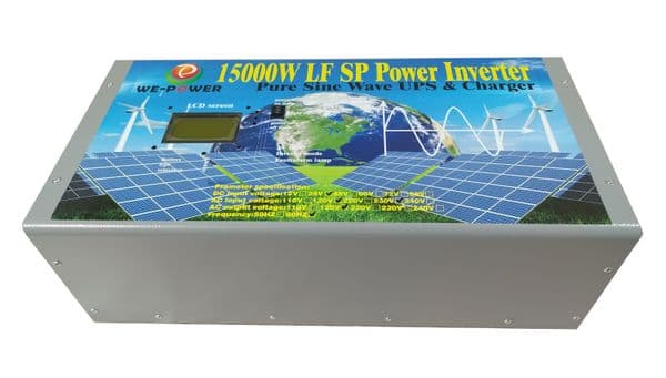 60000W/15000W Power Inverter (7500W 110V&7500W 220V) Low Frequency Split Phase Pure Sine Wave Solar Converter 24V&48VDC/110V,220VAC 60Hz UPS/Battery Charger/3.5" LCD Meter