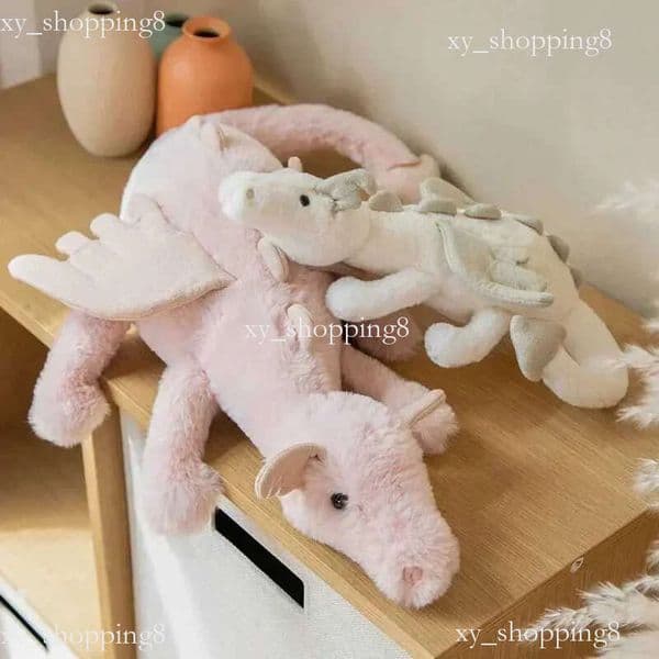 New Dragon Plush Toys Stuffed Dinosaur Flying Wings White Pink Green Blue Dragons PLushies Dolls Birthday Gift for BoyXJ250218