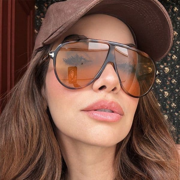 2026 New Large Frame Women, Face Slimming Fashionable Glasses, Unique Trendy Street Style Sunshade Sunglasses for Men