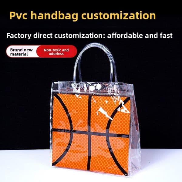 Customize Foreign Trade Hot-Selling PVC Handbag Candy Ins Style Thickened Handheld Gift Bag Custom
