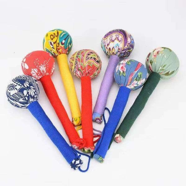 Mugwort Silk Satin Moxibustion Health Meridian Tapping Hammer Sports Massage Accessories