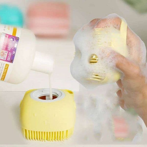Popular dog silicone cleaning care bath massage brush safe and comfortable pet comb 26H0204