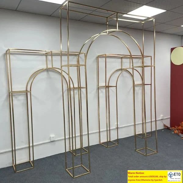 Wedding Arch Background Flower Stand Birthday Party Outdoor Balloon Irregular Shape Stand Luxury Decoration LL