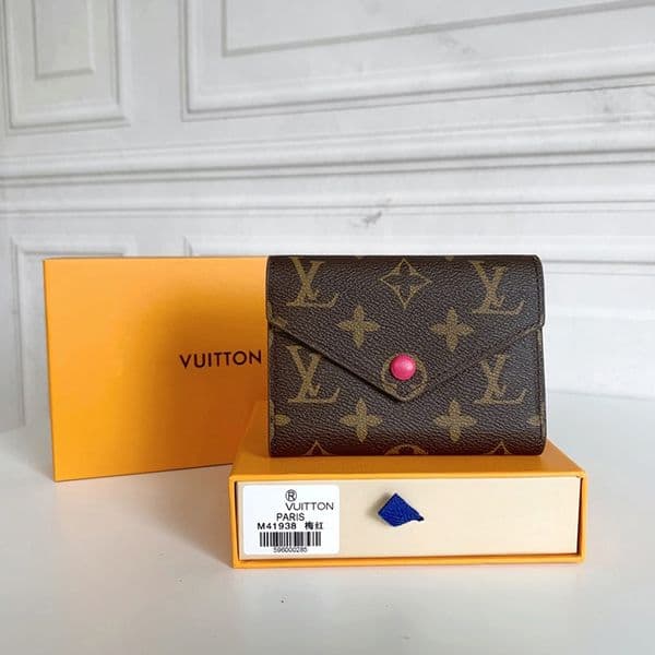 M41938 Victorine Coins purse women Multicolor zipper pocket Mini Compact Wallet Key Coin Card Holder Case Accessoires Wallets Old flower brown card bag