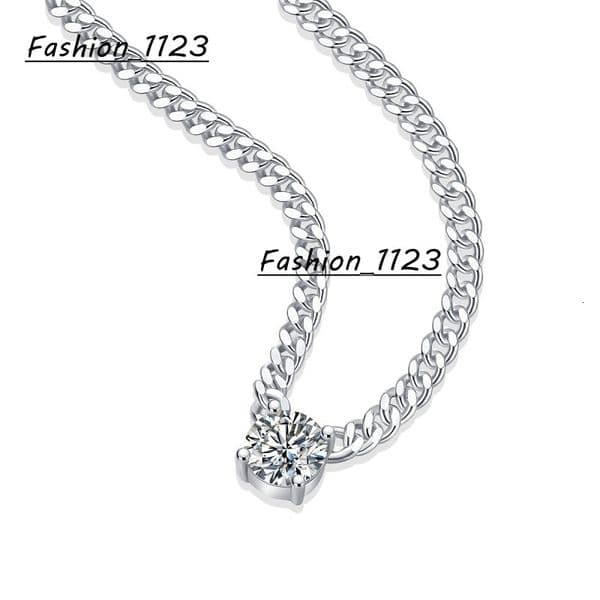 S925 Sterling Silver Plated Rhodium Cuban Link Chain with Moissanite Men 2025 New Design Wholesale Supply