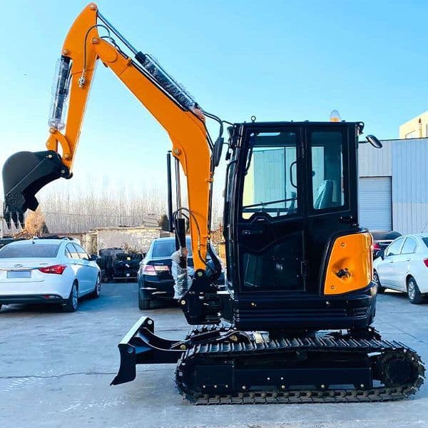 Multi Purpose Crawler Mini Excavator 3.5 Ton with Swing Boom for Corner Digging Professional Small Excavating Machine for Landscape Designer