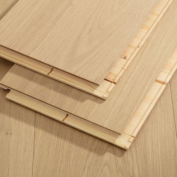 Solid Three-Layer Wood Flooring Comfortable underfoot Waterproof and slip-resistant Easy installation 1008-9 (European Oak)