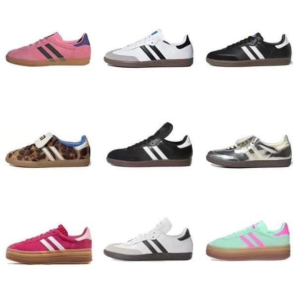 2025 Designer Casual Shoes sneakers Brand Shoes Retro Men's Leather Lace-Up Fashion Trainer Sports Women's Casual Sports Black white green gray sneaker with box